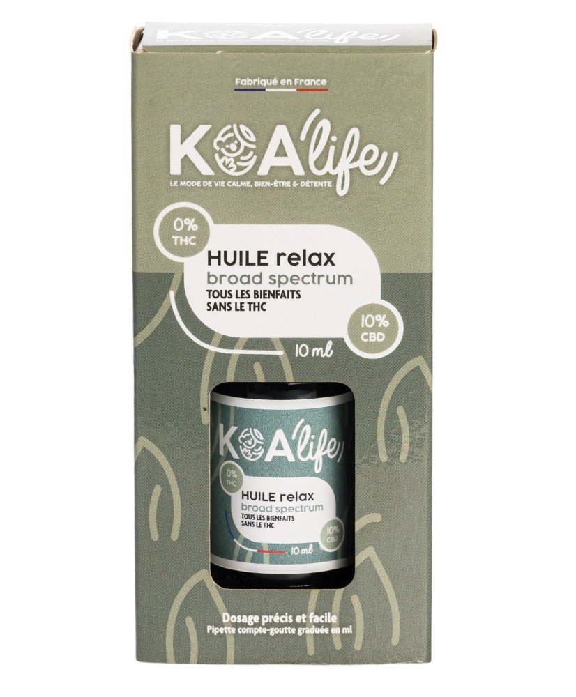 Huile CBD Relax - 10% de CBD - 10ml