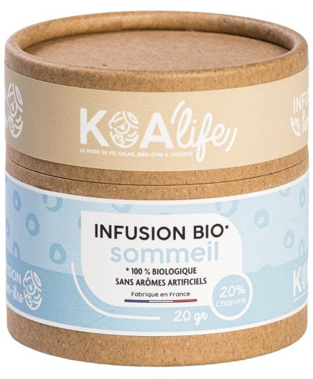 Infusion sommeil bio au CBD