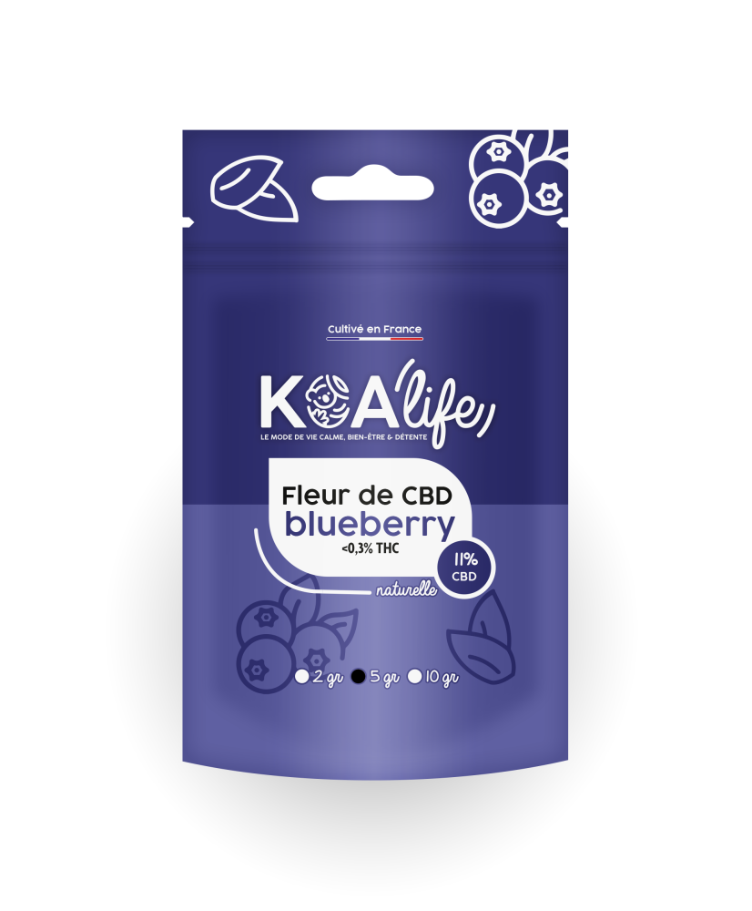 Fleur de CBD Blueberry 11% - Koalife